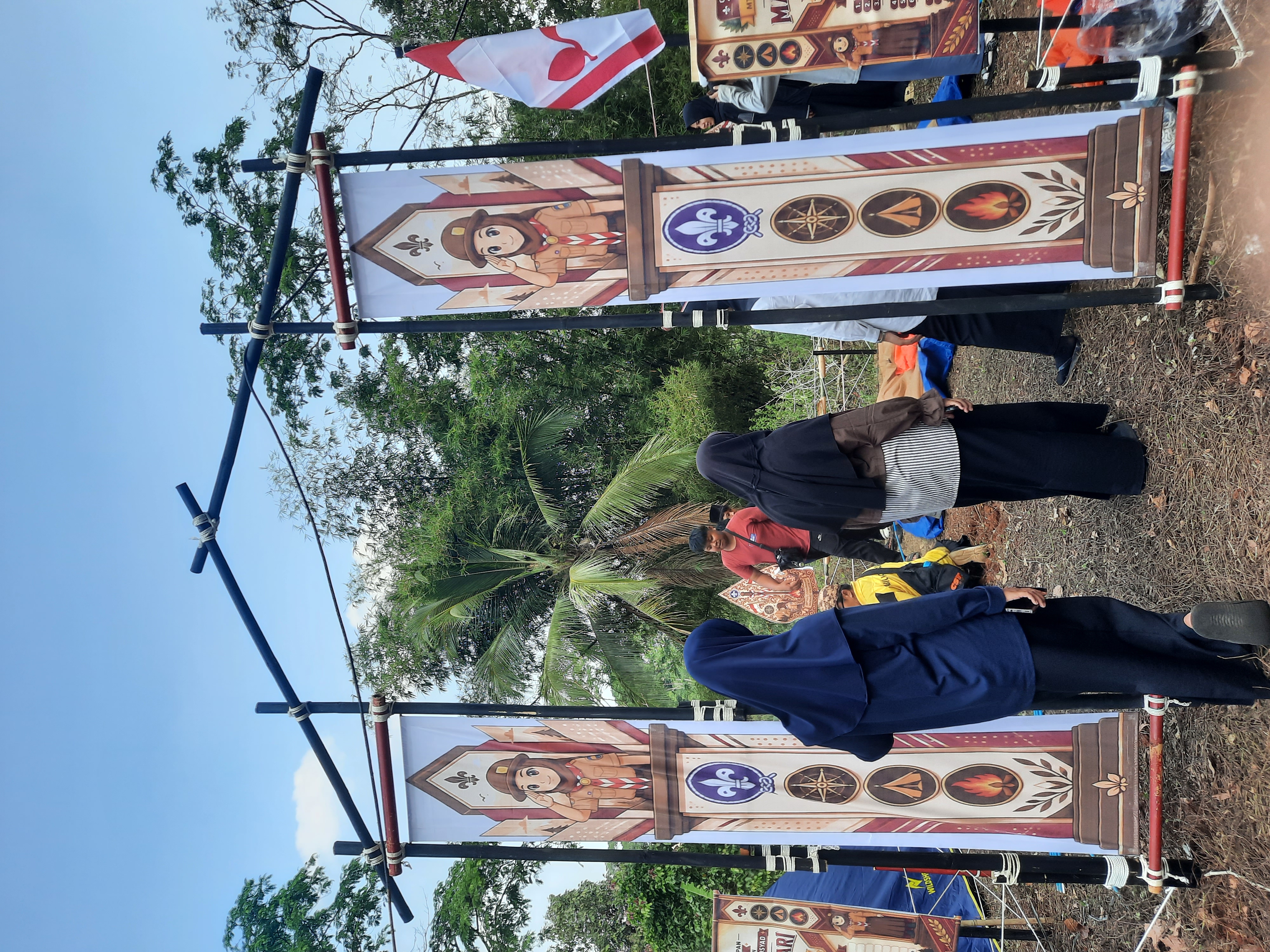 Kemah Putri LT2 Sabilurrosyad Mulai Berdiri, Pak Mumun Masih Setia Dampingi