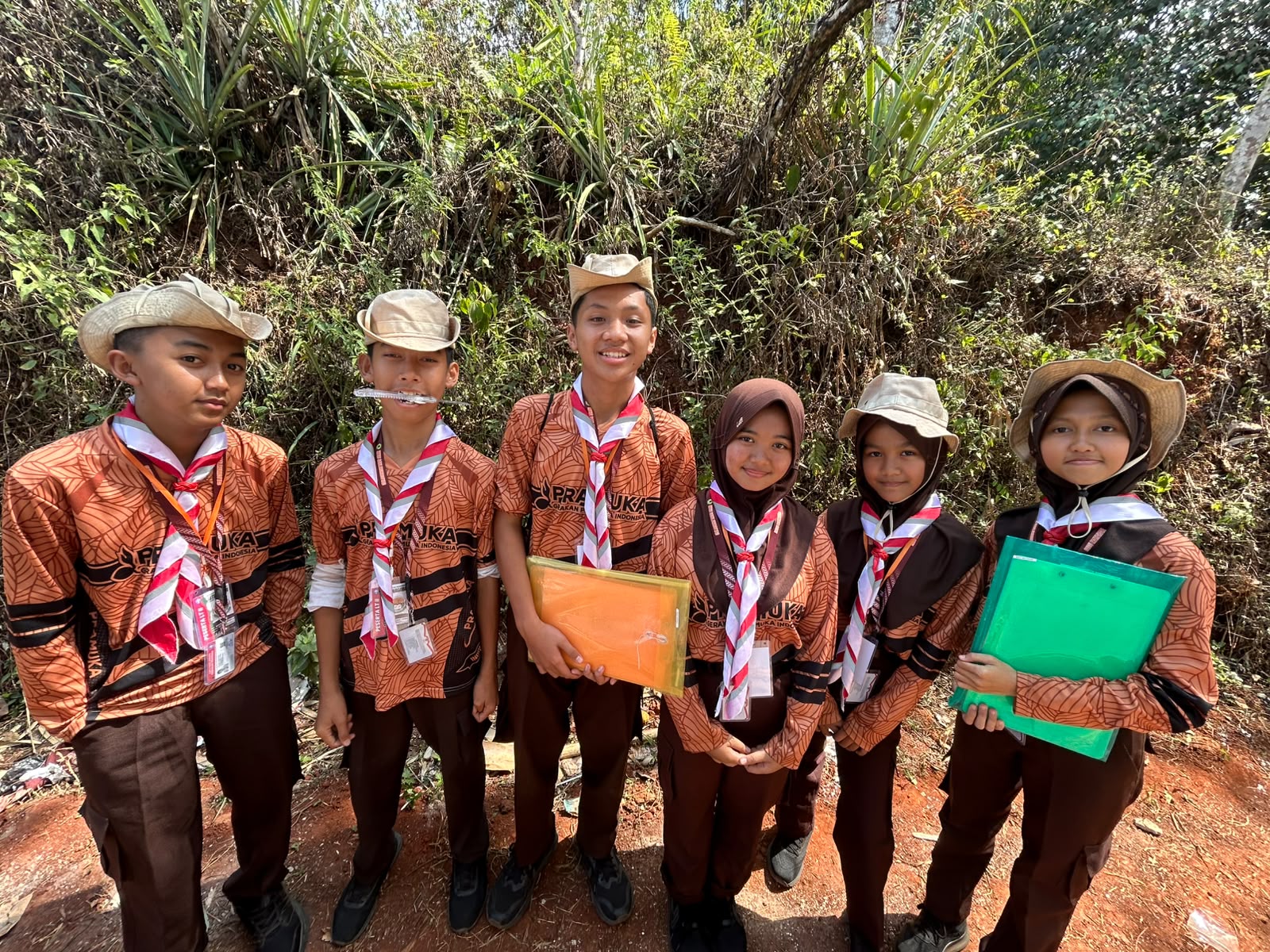 Bermodal Peta dan Kompas, Tim Peta Lapangan MTs Sabilurrosyad Optimistis di LT2 Jatinagara