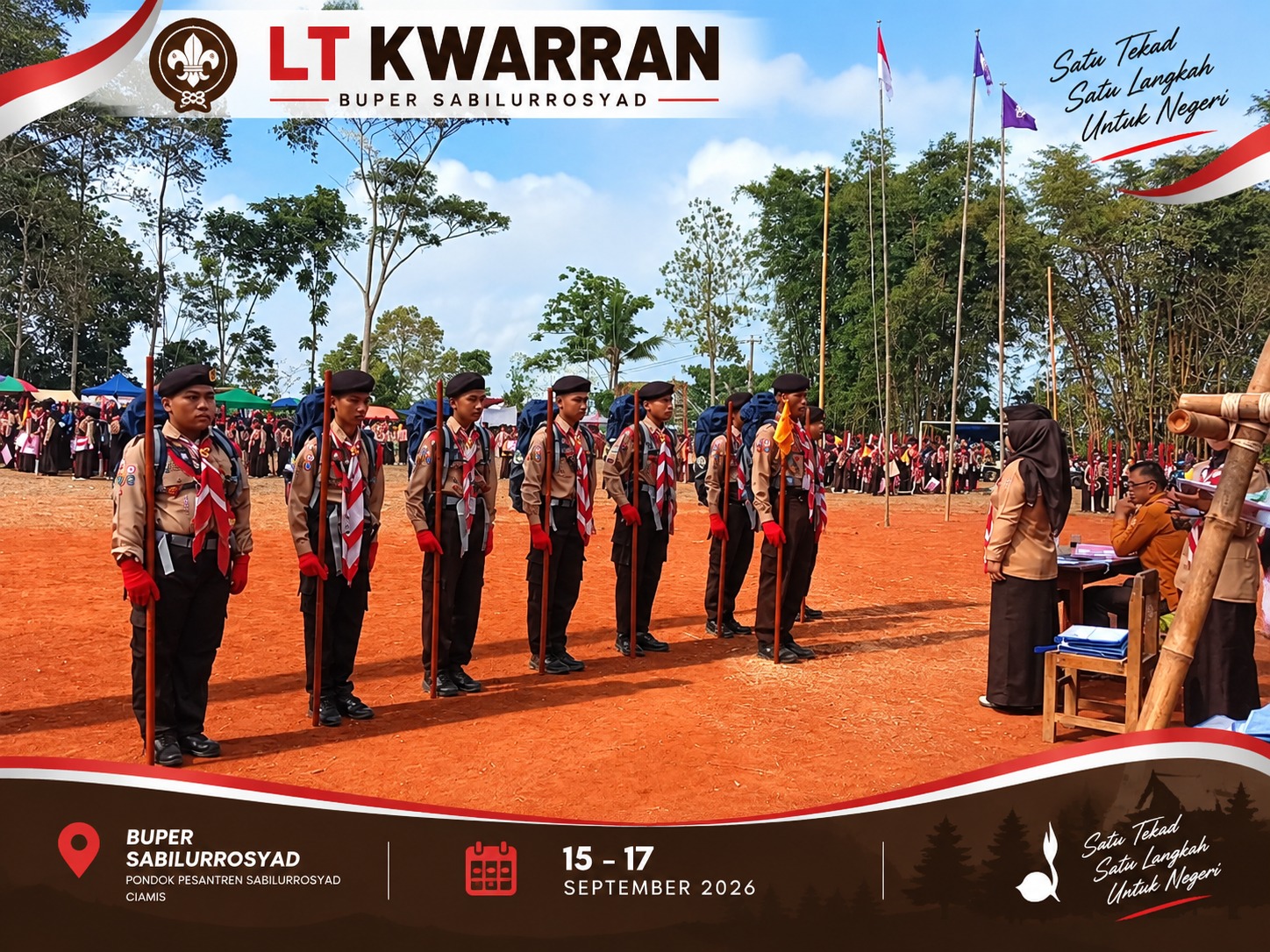 Ratusan Peserta Serbu Buper Sabilurrosyad, Lomba Tingkat Kwarran Jatinagara Resmi Bergulir
